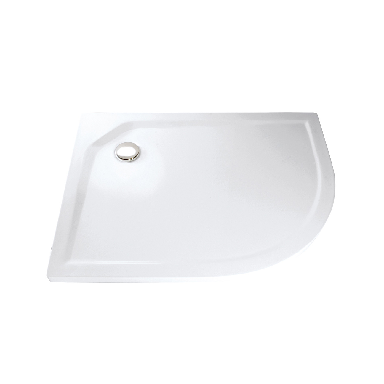 Asymmetrical quarter-circle - R550 super flat with point drain